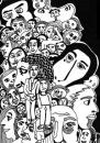 Cartoon: Menschen (small) by bona tagged many,people,men,women