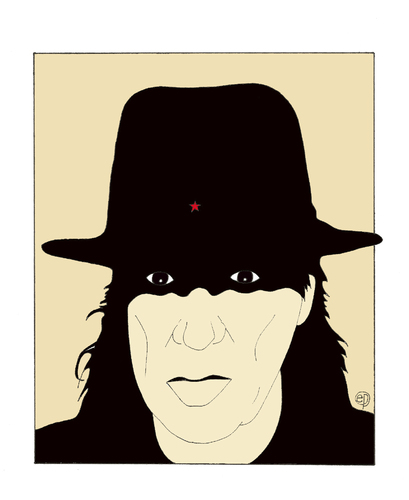 Cartoon: 70 Jahre Udo Lindenberg (medium) by Erwin Pischel tagged udo,lindenberg,rocksaenger,rockmusik,musiker,rockmusiker,schriftsteller,kunstmaler,schlagzeuger,panikorchester,schalmei,lederjacke,pischel