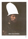 Cartoon: Mann ohne Goldhelm (small) by Erwin Pischel tagged rembrandt,van,rijn,mann,goldhelm,helm,gesicht,portrait,maler,malerei,museum,kunst,bild,diebstahl,verlust,gemälde,niederlande,pischel