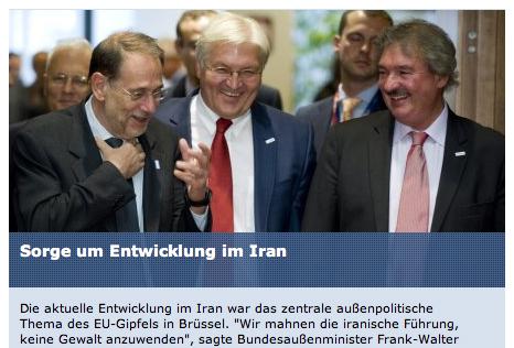 Cartoon: Echt große Sorge!!! (medium) by Deleted Person tagged iran,steinmeier