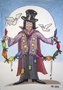 Cartoon: Magician (small) by caknuta-chajanka tagged magic,magician,poverty