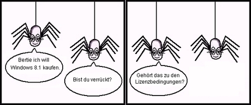 Cartoon: Ladenhüter (medium) by petronas tagged windows8,unbeliebt,pc,computer,betriebssystem