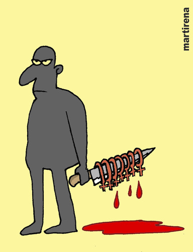 Cartoon: Serial murderer. (medium) by martirena tagged serial,murderer