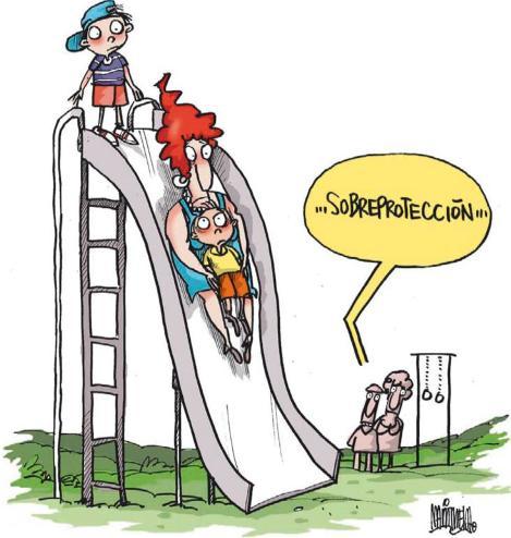 Cartoon: Sobreproteccion (medium) by martirena tagged sobreproteccion