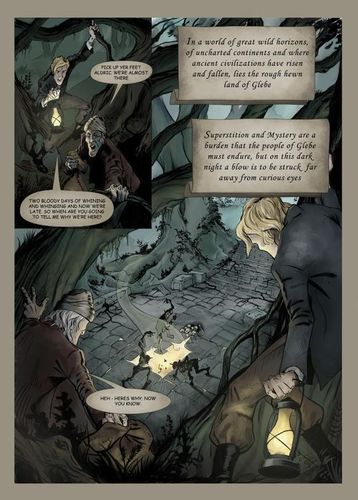 Cartoon: wraith_page01 (medium) by glasseye tagged fantasy,sword,sorcery,horror,conjure,goblin,wraith,wizard,fire,ghost,bones