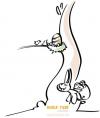 Cartoon: Frohe Ostern Euch allen! (small) by miralolle tagged osterkarte,ostern,easter,grußkarte,osterhase,easterbunny,egg,eggs,ei,eier,bird,birds,vogel,vögel,