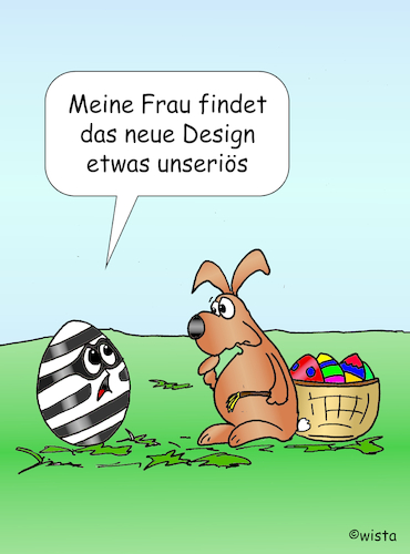 Cartoon: Frohe Ostern 2026 (medium) by wista tagged frohe,ostern,osterfest,karte,hase,osterhase,eier,ostereier,farbe,färben,design,designer,streifen,sträfling,frohe,ostern,osterfest,karte,hase,osterhase,eier,ostereier,farbe,färben,design,designer,streifen,sträfling