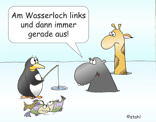 Cartoon: Verlaufen (medium) by wista tagged reiseroute,planen,auskunft,reiseauskunft,reise,verlaufen,verirren,weg,abkommen,afrika,antarktis,wasser,meer,angel,pinguin,giraffe,nilpferd,urlaub,urlaubsreise,reiseroute,planen,auskunft,reiseauskunft,reise,verlaufen,verirren,weg,abkommen,afrika,antarktis,wasser,meer,angel,pinguin,giraffe,nilpferd,urlaub,urlaubsreise