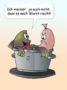 Cartoon: Fischsuppe (small) by wista tagged fisch,fische,wurst,suppe,wurstsuppe,geruch,fischgeruch,würstchen