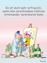 Cartoon: Hobbymaler (small) by wista tagged hobbymaler,hobby,malen,pinsel,leinwand,staffelei,zeichnen,maler,bild,bilder,galerie,wein,weinkenner,weinfarben,rose,farben,rotwein,weißwein,grüner,veltliner,blauer,burgunder,blauburgunder,gelber,muskateller