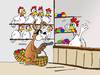 Cartoon: Osterhase (small) by wista tagged osterhase,ostereier,hühner,eier,farben,überfall,eiersuche,osterei