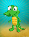 Cartoon: A random Crocodile (small) by kellerac tagged crocodile,cartoon,caricatura,cocodrilo,nature,animal,kellerac
