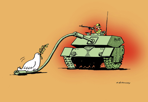 Cartoon: Dove of peace (medium) by Dubovsky Alexander tagged dove,peace,war