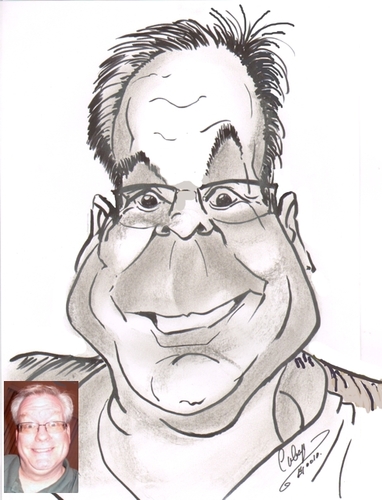Cartoon: Chris Berg (medium) by cabap tagged caricature