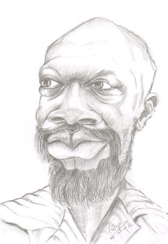 Cartoon: Isaac Hayes (medium) by cabap tagged caricature