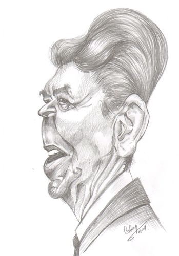 Cartoon: Ronald Reagan (medium) by cabap tagged caricature