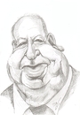 Cartoon: Alfred Hitchcock (small) by cabap tagged caricature