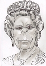 Cartoon: Elizabeth Alexandra Mary Windsor (small) by cabap tagged caricature
