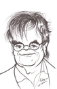 Cartoon: Garrison Keillor (small) by cabap tagged caricature