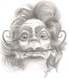 Cartoon: Salvador Dali (small) by cabap tagged caricatures