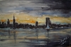 Cartoon: skyline from Antwerp (small) by cabap tagged watercolor