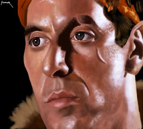 Cartoon: Al Pacino (medium) by szomorab tagged scarface,tony,montana