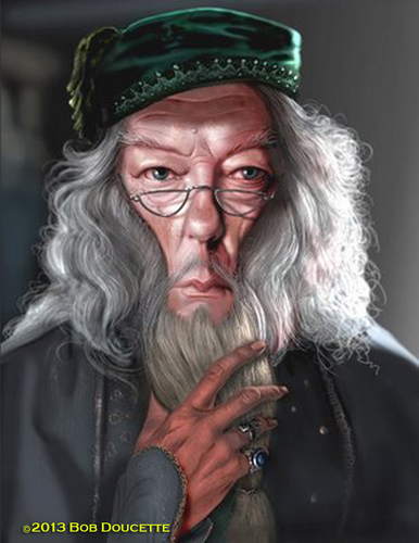 Cartoon: Dumbledore (medium) by tobo tagged harry,potter