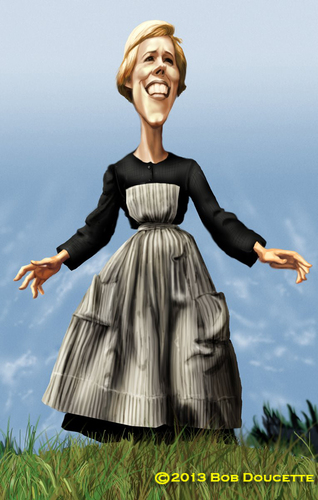Cartoon: Sound of Music (medium) by tobo tagged julie,andrrews,caricature