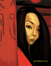 Cartoon: Maggie Cheung in Hero (small) by tobo tagged maggie cheung hero
