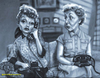 Cartoon: I Love Lucy (small) by tobo tagged tv,caricature