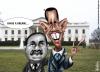 Cartoon: Obama and Luther King (small) by Carlos Laranjeira tagged obama
