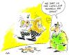 Cartoon: Lizenz (small) by ari tagged mann,polizei,hund,lizenz,papiere,straftat,gewalt