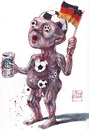 Cartoon: anatomy of the Football fan (small) by Rainer Ehrt tagged football,fußball,deutschland,fan,fanatic,sports,sport
