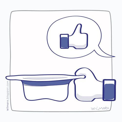 Cartoon: Facebeg (medium) by Wilmarx tagged behavior,internet