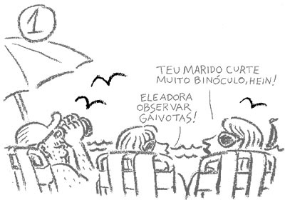 Cartoon: Gaivotas 1 (medium) by Wilmarx tagged praia,beach,woman,mulher