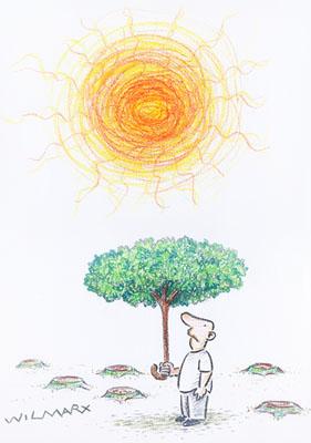 Cartoon: Guarda Sol (medium) by Wilmarx tagged warming,global,ecologia