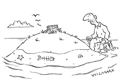 Cartoon: Ilha des... (medium) by Wilmarx tagged island,desert,ecology