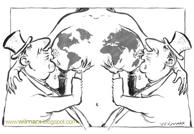 Cartoon: Mamata capitalista (medium) by Wilmarx tagged capitalismo,mundo