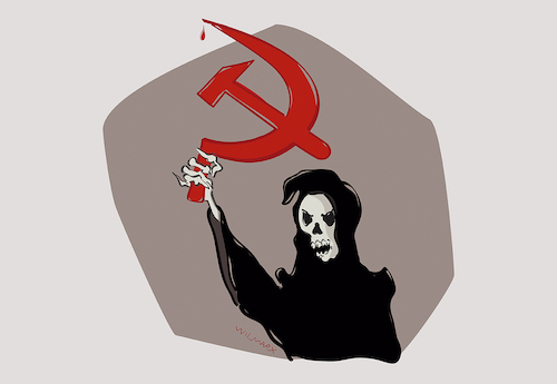 Cartoon: My name is Commie (medium) by Wilmarx tagged communism,death