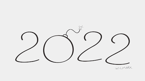 Cartoon: New Year 2022 (medium) by Wilmarx tagged new,year,2022