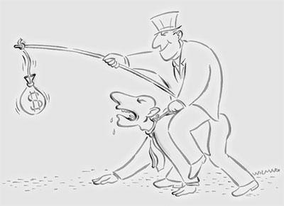 Cartoon: Quadrupede (medium) by Wilmarx tagged capitalismo