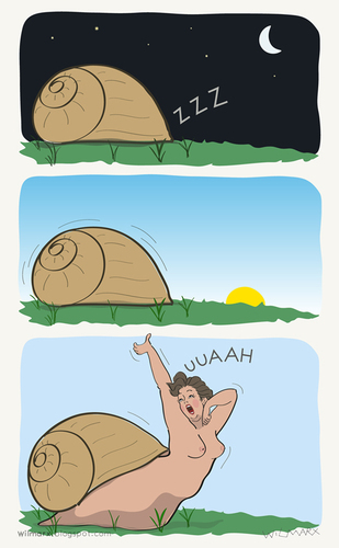 Cartoon: Slug (medium) by Wilmarx tagged animals