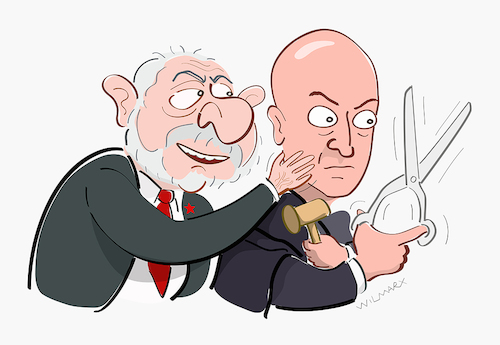 Cartoon: The return of censorship (medium) by Wilmarx tagged brazil,censorship,fraud,elections