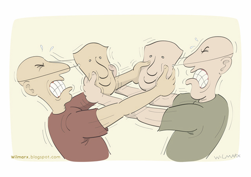 Cartoon: unmask shared (medium) by Wilmarx tagged behavior