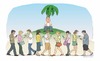 Cartoon: Desert Island today (small) by Wilmarx tagged behavior,internet,technology,desert,island