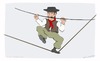 Cartoon: Gaucho mustache (small) by Wilmarx tagged gaucho,tightrope