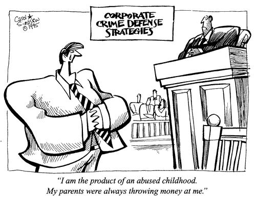 Cartoon: Blame the Parents (medium) by carol-simpson tagged corporations,business,court,trial,judge,child,abuse