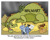 Cartoon: Walmart Payday (small) by carol-simpson tagged walmart,wages,poverty