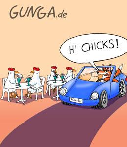 Cartoon: Chicks (medium) by Gunga tagged chicks