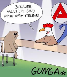 Cartoon: Faultier (medium) by Gunga tagged faultier